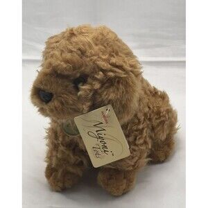 Miyoni Tots 8" Brown Plush Poodle Puppy Dog by Aurora